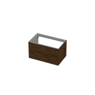 INK UFO base cabinet 1 drawer soft close with handle wood decor - 80x48x45 cm - Copper oak