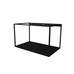 INK UFO steel frame with a fixed steel base plate - 80x48x48 cm - Matt black