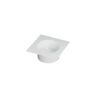 INK UFO washbasin porcelain - 0 tap holes - 48x48x18 cm - Gloss white