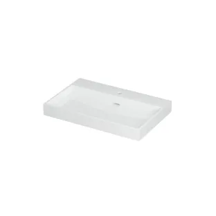 INK Urban Central washbasin - 1 sink - 1 tap hole - 70x45x8 cm - Porcelain gloss white