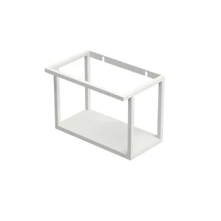 INK Versus fountain frame with base plate and towel holder - 36x22x27 cm - Matt white