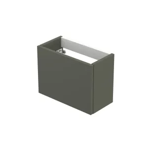 INK Versus washbasin cabinet lacquered - left and right turning - handleless - 36x18x27 cm - Matt concrete green