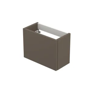 INK Versus washbasin cabinet lacquered - left and right turning - handleless - 36x18x27 cm - Matt taupe