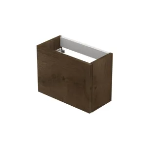 INK Versus washbasin cabinet - left and right turning - handleless - 36x18x27 cm - Fineer Chocolate