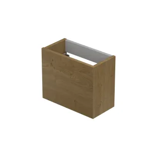 INK Versus washbasin cabinet - left and right turning - handleless - 36x18x27 cm - Natural Veneer