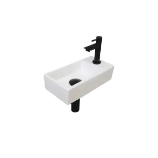 INK Versus Fountain Pack Porcelain - tap tray right - 36x18x9 cm - Gloss white/Matt black