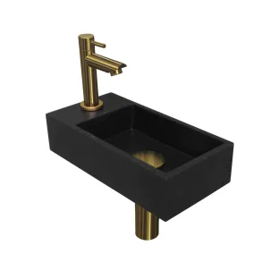 INK Versus Fountain Pack Quartz - tap tray left - 36x18x9 cm - Quartz black/Matt gold