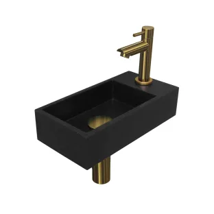 INK Versus Fountain Pack Quartz - tap tray right - 36x18x9 cm - Quartz black/Matt gold