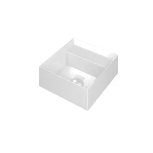 INK Vice fountain polystone - square - without tap hole - Glossy white