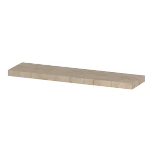 INK 35D wall shelf - front beveled for niche - 275x35x3.5 cm - Ivory oak