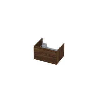 INK Washbasin cabinet - 1 drawer - handleless - wooden frame - 60x45x35 cm - Copper oak