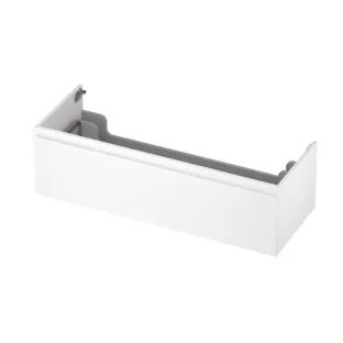 INK washbasin cabinet lacquered - 1 drawer - handleless - 45 degree corners - 100x45x35 cm - Matt white