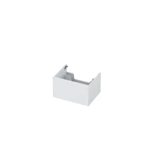 INK washbasin cabinet lacquered - 1 drawer - handleless - 45 degree corners - 60x45x35 cm - High-gloss white