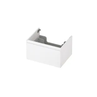 INK washbasin cabinet lacquered - 1 drawer - handleless - 45 degree corners - 60x45x35 cm - Matt white