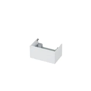 INK washbasin cabinet lacquered - 1 drawer - handleless - 45 degree corners - 70x45x35 cm - High-gloss white