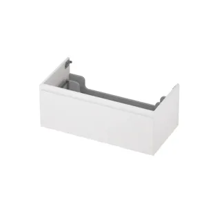 INK washbasin cabinet lacquered - 1 drawer - handleless - 45 degree corners - 70x45x35 cm - Matt white