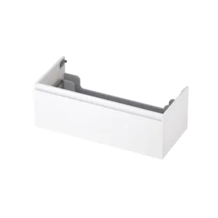 INK washbasin cabinet lacquered - 1 drawer - handleless - 45 degree corners - 90x45x35 cm - Matt white