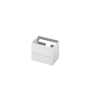 INK Washbasin cabinet lacquered - 2 drawers - Handleless - 60x40x52 cm - Matt white