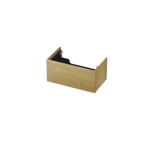 INK washbasin cabinet push to open - 1 drawer - 80x45x37.6 cm - Natural Veneer