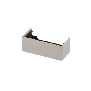 INK washbasin cabinet push to open - lacquered - 1 drawer - 100x45x37.6 cm - Matt cashmere gray