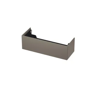 INK washbasin cabinet push to open - lacquered - 1 drawer - 120x45x37.6 cm - Matt taupe