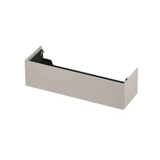 INK washbasin cabinet push to open - lacquered - 1 drawer - 140x45x37.6 cm - Matt cashmere gray