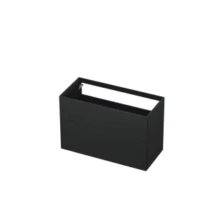 INK washbasin cabinet push to open - lacquered - 2 drawers - 100x45x65 cm - Matt anthracite