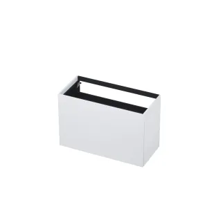 INK washbasin cabinet push to open - lacquered - 2 drawers - 100x45x65 cm - Matt white