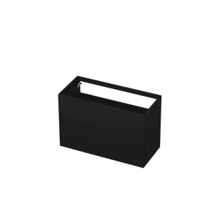 INK washbasin cabinet push to open - lacquered - 2 drawers - 100x45x65 cm - Matt black