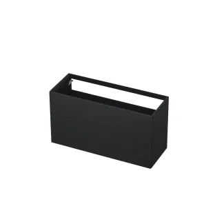 INK washbasin cabinet push to open - lacquered - 2 drawers - 120x45x65 cm - Matt anthracite