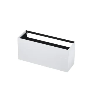 INK washbasin cabinet push to open - lacquered - 2 drawers - 140x45x65 cm - Matt white