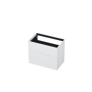 INK washbasin cabinet push to open - lacquered - 2 drawers - 80x45x65 cm - High-gloss white