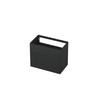 INK washbasin cabinet push to open - lacquered - 2 drawers - 80x45x65 cm - Matt anthracite