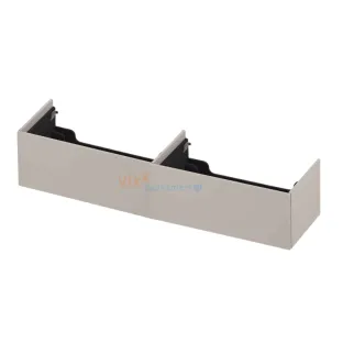 INK washbasin cabinet push to open - lacquered - 2 x 1 drawer - 180x45x37.6 cm - Matt cashmere gray