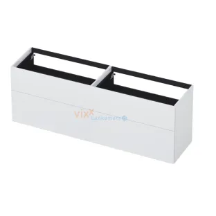 INK washbasin cabinet push to open - lacquered - 4 drawers - 180x45x65 cm - High-gloss white