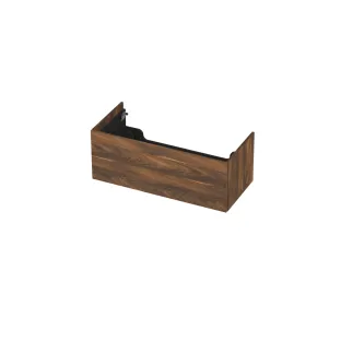 INK washbasin cabinet push to open - wood decor - 1 drawer - 100x45x37.6 cm - Walnut