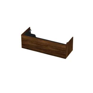 INK washbasin cabinet push to open - wood decor - 1 drawer - 120x45x37.6 cm - Copper oak