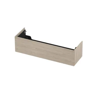 INK washbasin cabinet push to open - wood decor - 1 drawer - 140x45x37.6 cm - Ivory oak