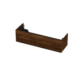 INK washbasin cabinet push to open - wood decor - 1 drawer - 140x45x37.6 cm - Copper oak