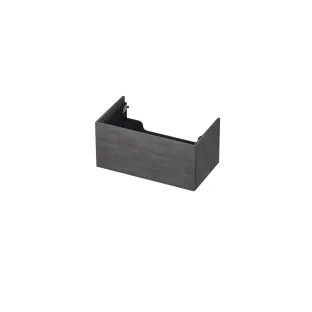 INK washbasin cabinet push to open - wood decor - 1 drawer - 80x45x37.6 cm - Primal grey
