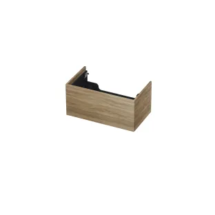 INK washbasin cabinet push to open - wood decor - 1 drawer - 80x45x37.6 cm - Pure oak