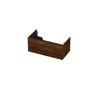 INK washbasin cabinet push to open - wood decor - 1 drawer - 90x45x37.6 cm - Copper oak