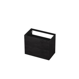 INK washbasin cabinet push to open - wood decor - 2 drawers - 80x45x65 cm - Charcoal oak