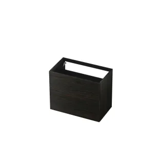 INK washbasin cabinet push to open - wood decor - 2 drawers - 80x45x65 cm - Intense oak