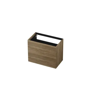 INK washbasin cabinet push to open - wood decor - 2 drawers - 80x45x65 cm - Pure oak