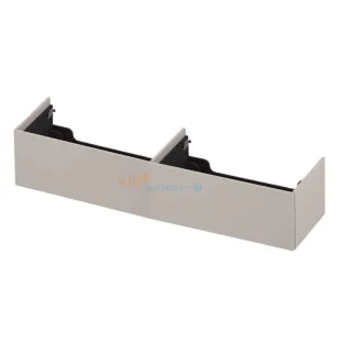 INK washbasin cabinet push to open - wood decor - 2 x 1 drawer - 180x45x37.6 cm - Ivory oak