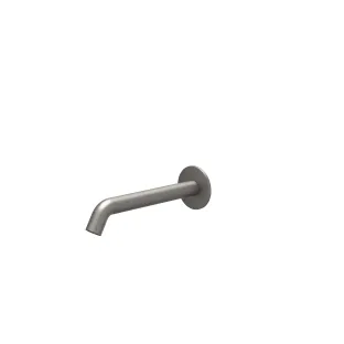 IVY - Bath spout 23cm 1/2" connection, shortenable - Brushed metal black PVD