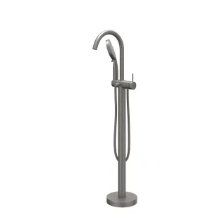 IVY - Bond - Freestanding bath mix tap - swivel spout - 3-position hand shower - Brushed metal black PVD