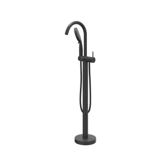 IVY - Bond - Freestanding bath mix tap - swivel spout - 3-position hand shower - Matt black PED