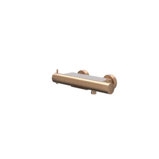 IVY - Bond - Bath thermostat tap surface-mounted cooltouch with cascade spout - Brushed matt copper PVD